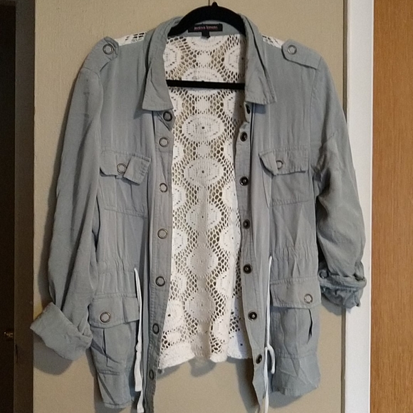 Jealous Tomato Jackets & Blazers - Large Jealous Tomato crochet jacket